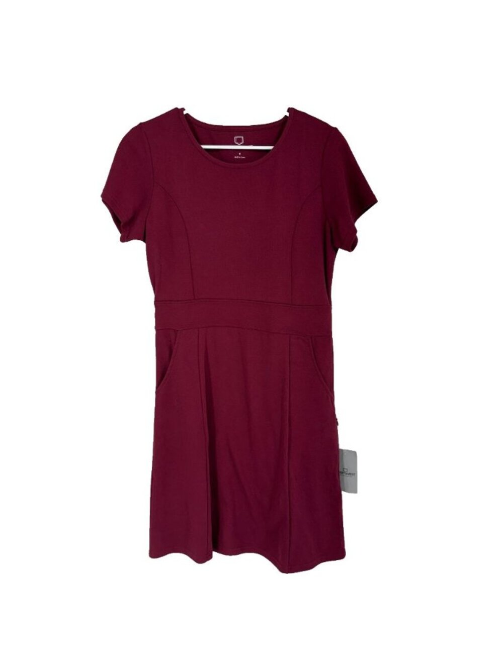 Scottevest Women M Debbie Dress Burgundy Red 6 Pockets Short Sleeve Tactical NEW